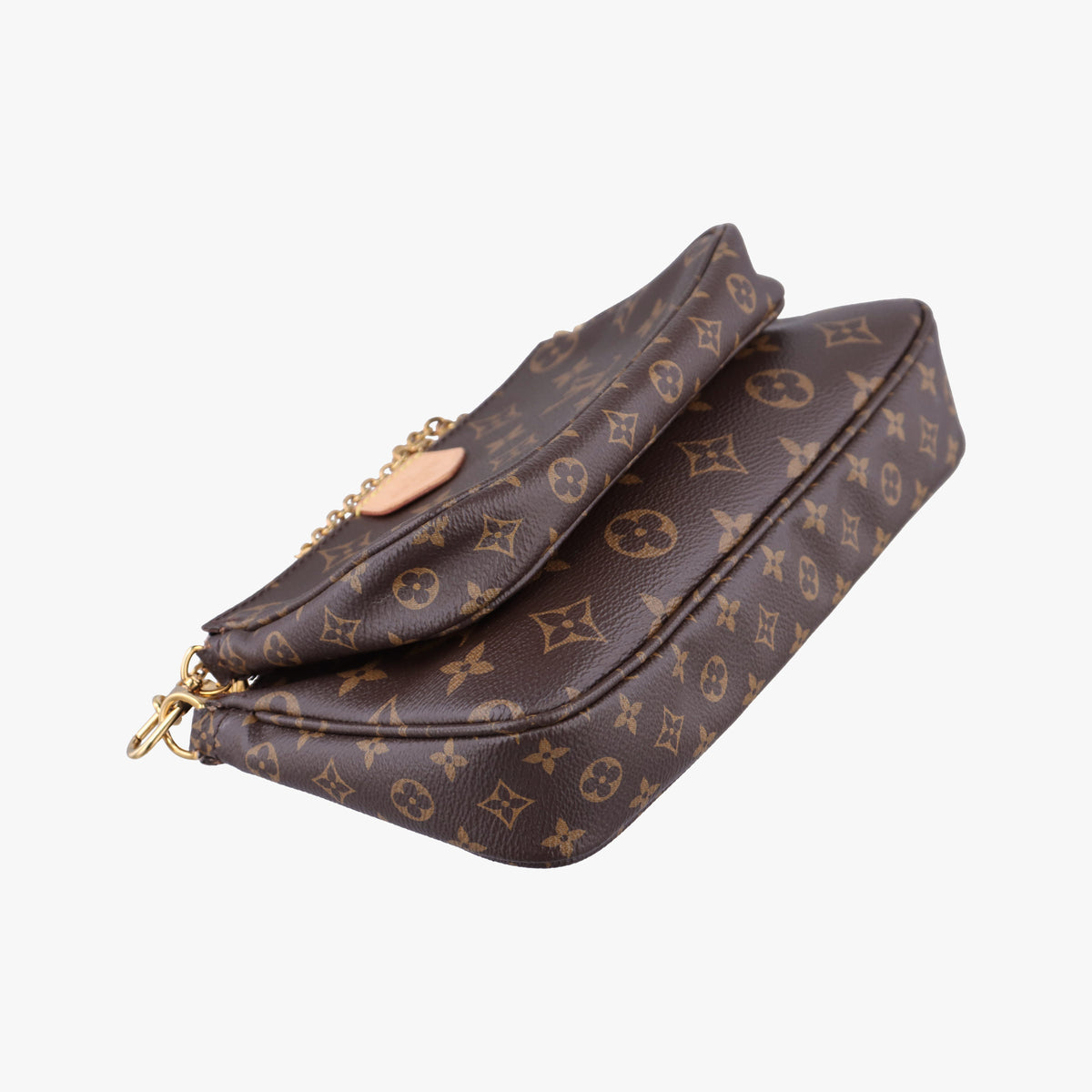Pre-owned Louis Vuitton Multi Pochette Accessoir brown×khaki Monogram Canvas M44813 shoulderbag | stylenewstar