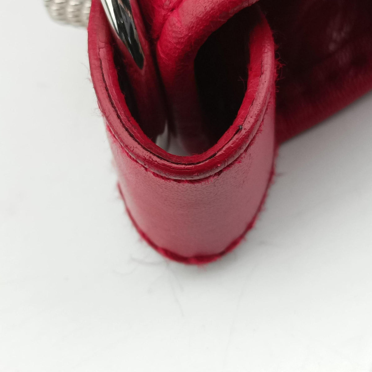 Secondhand Balenciaga Pompon Red Leather  shoulderbag | stylenewstar