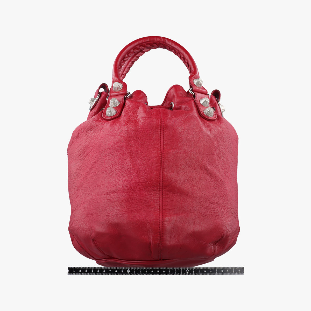 Secondhand Balenciaga Pompon Red Leather  shoulderbag | stylenewstar