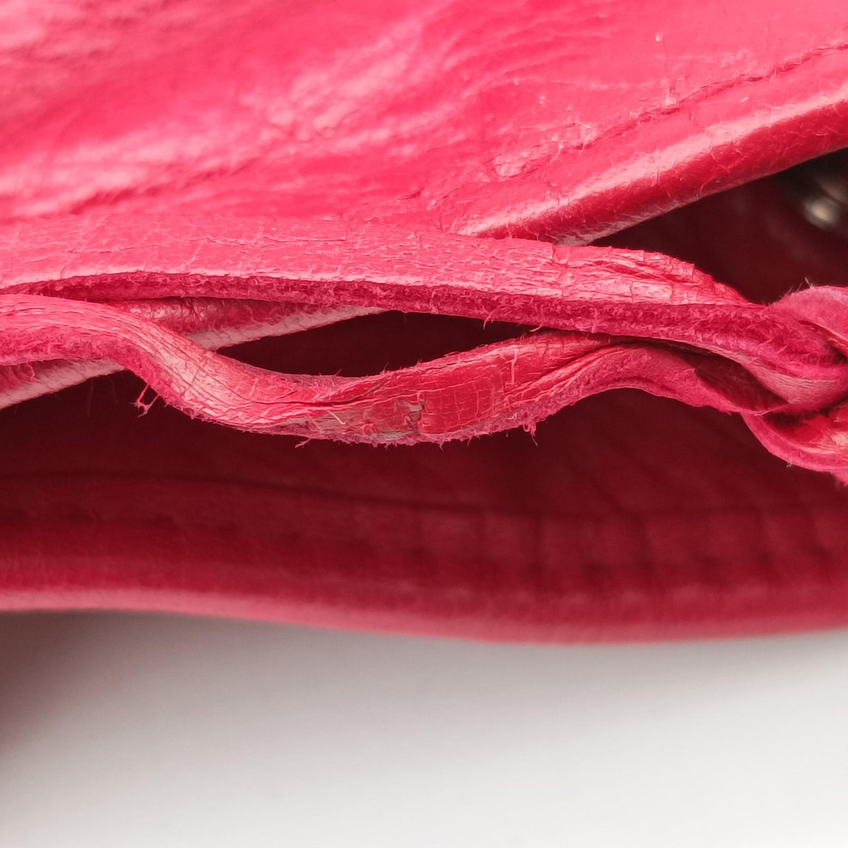 Secondhand Balenciaga Pompon Red Leather  shoulderbag | stylenewstar