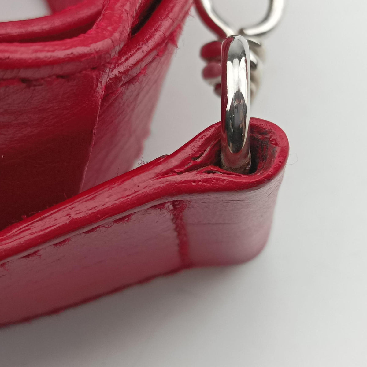 Secondhand Balenciaga Pompon Red Leather  shoulderbag | stylenewstar