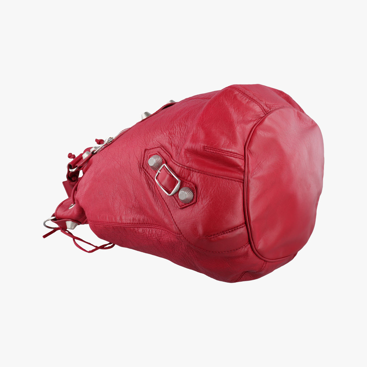 Secondhand Balenciaga Pompon Red Leather  shoulderbag | stylenewstar