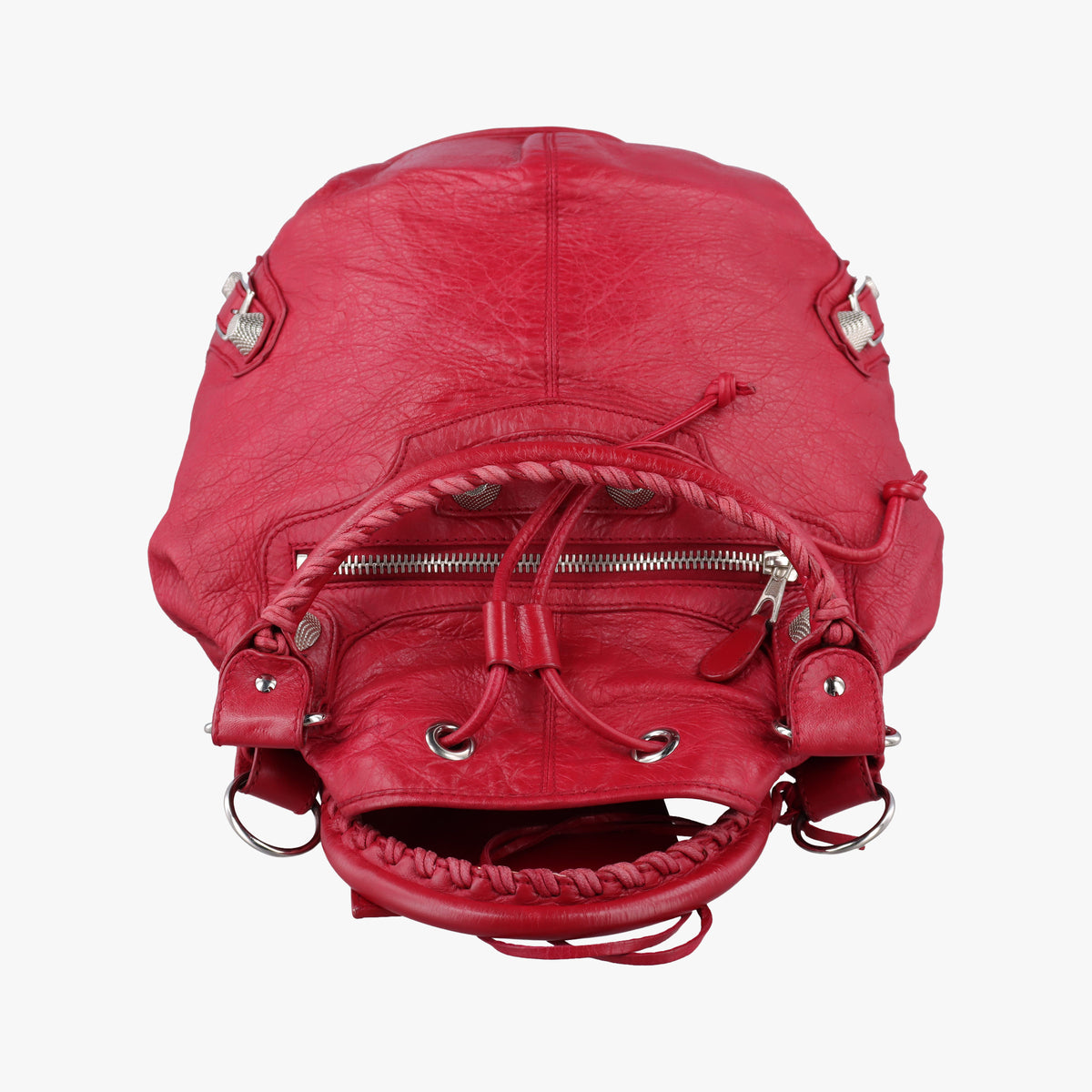 Secondhand Balenciaga Pompon Red Leather  shoulderbag | stylenewstar