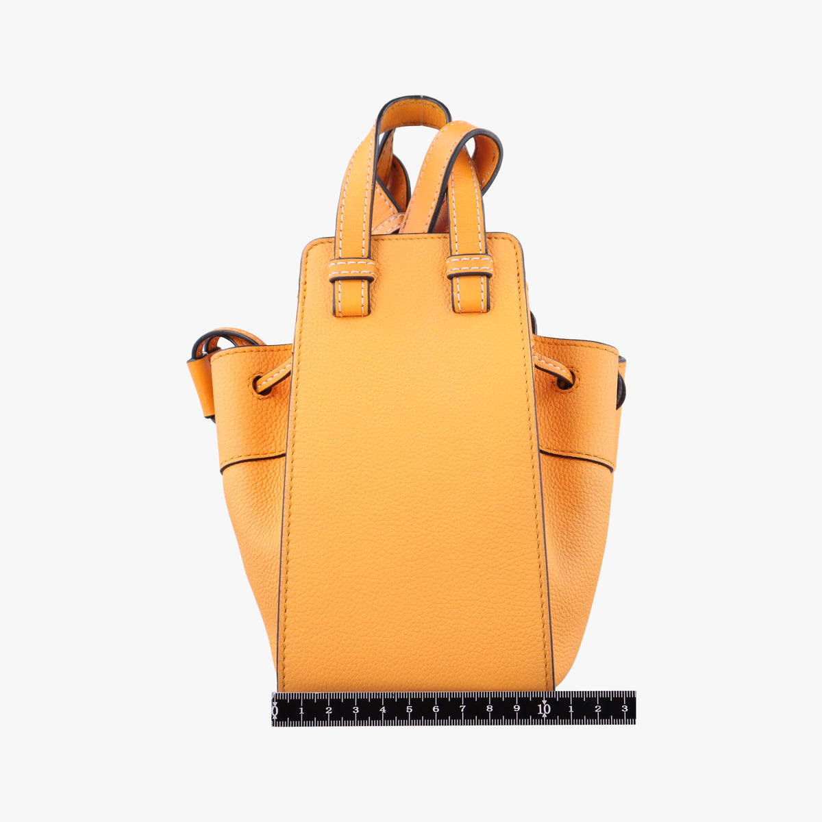 Pre-owned Loewe Hammock Mini Orange Leather  shoulderbag | stylenewstar