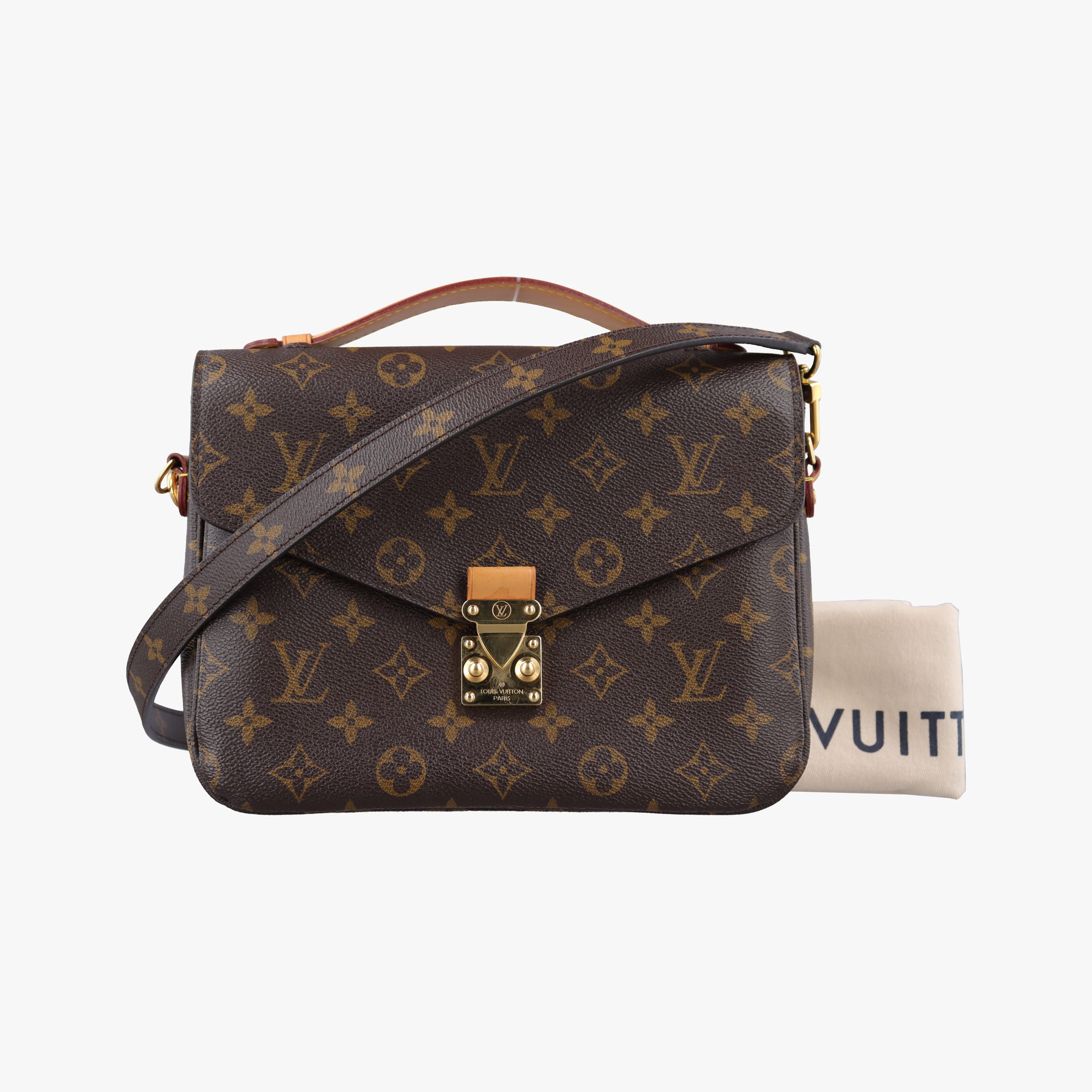Pre-owned Louis Vuitton Pochette Metis MM Brown Monogram Canvas M44875 shoulderbag | stylenewstar
