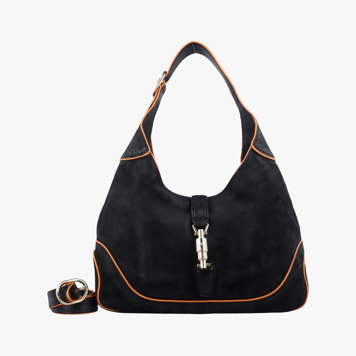 Vintage Gucci New Jackie Black Suede 277520 shoulderbag | stylenewstar