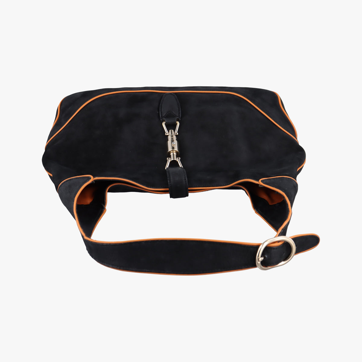 Vintage Gucci New Jackie Black Suede 277520 shoulderbag | stylenewstar