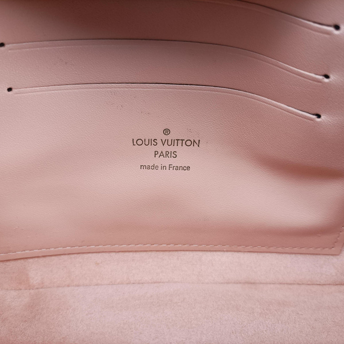 Pre-owned Louis Vuitton Pochette Double Zip EBENE×Rose Ballerine Damier Canvas N60254 shoulderbag | stylenewstar