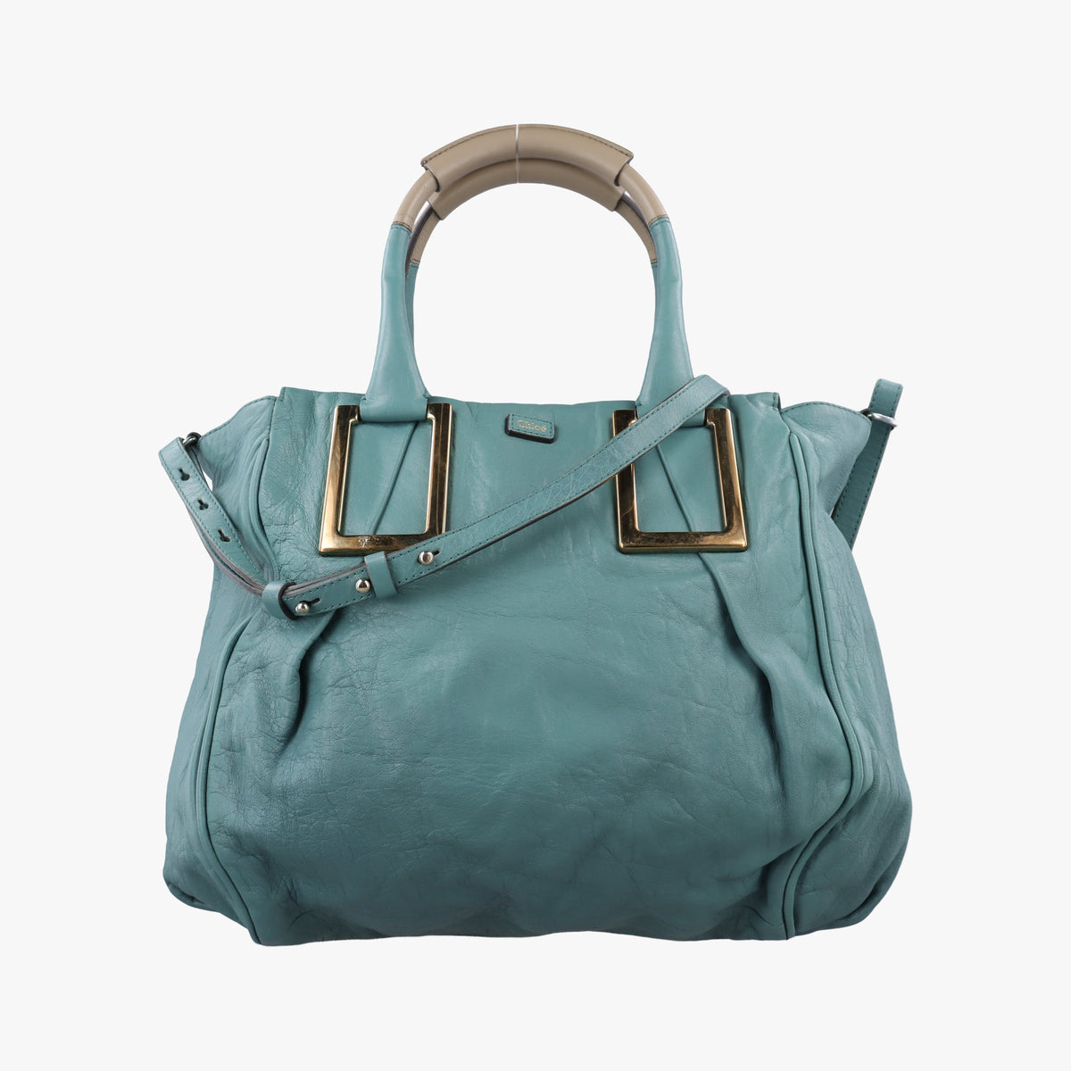 Secondhand Chloe Ethel Green Leather  shoulderbag | stylenewstar