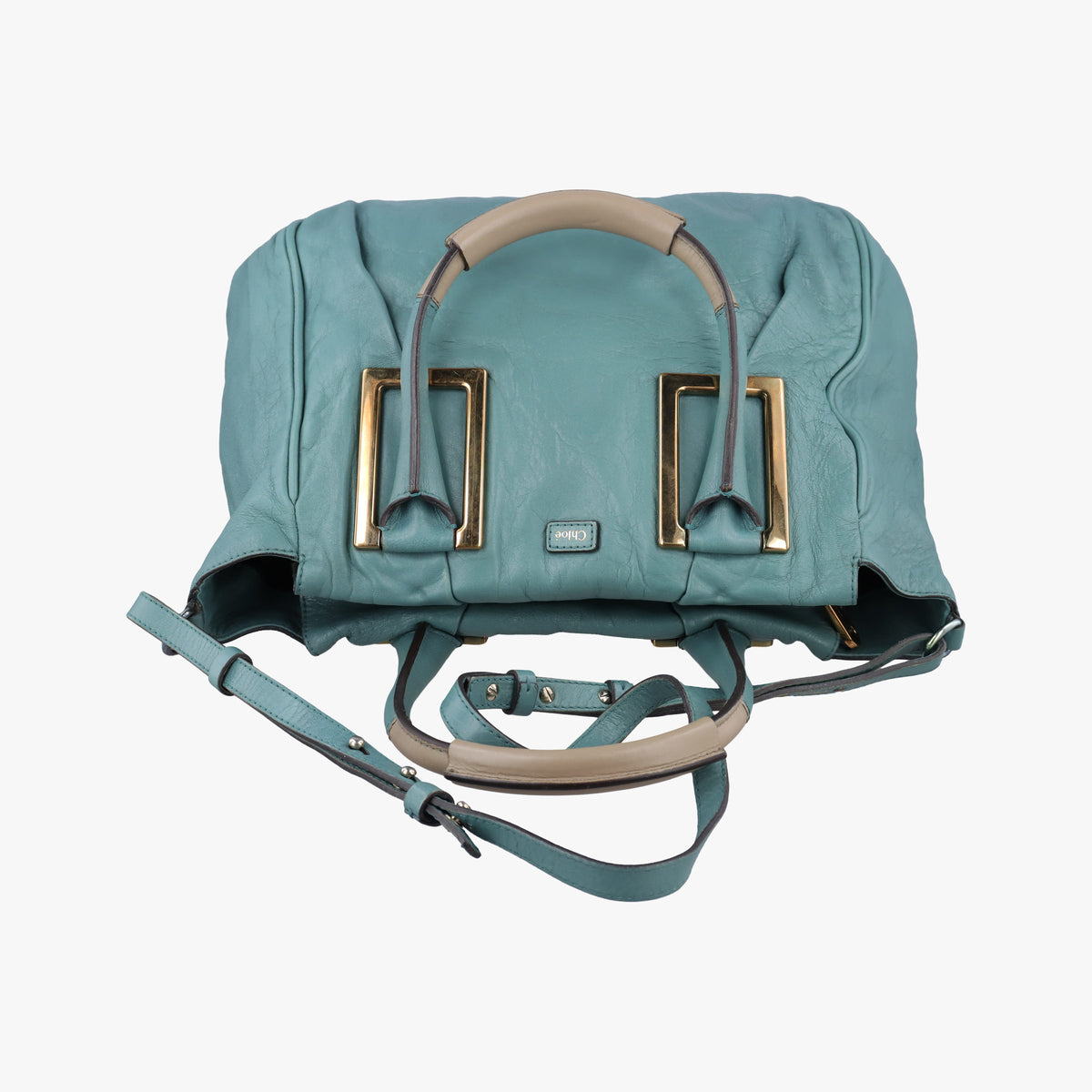 Secondhand Chloe Ethel Green Leather  shoulderbag | stylenewstar