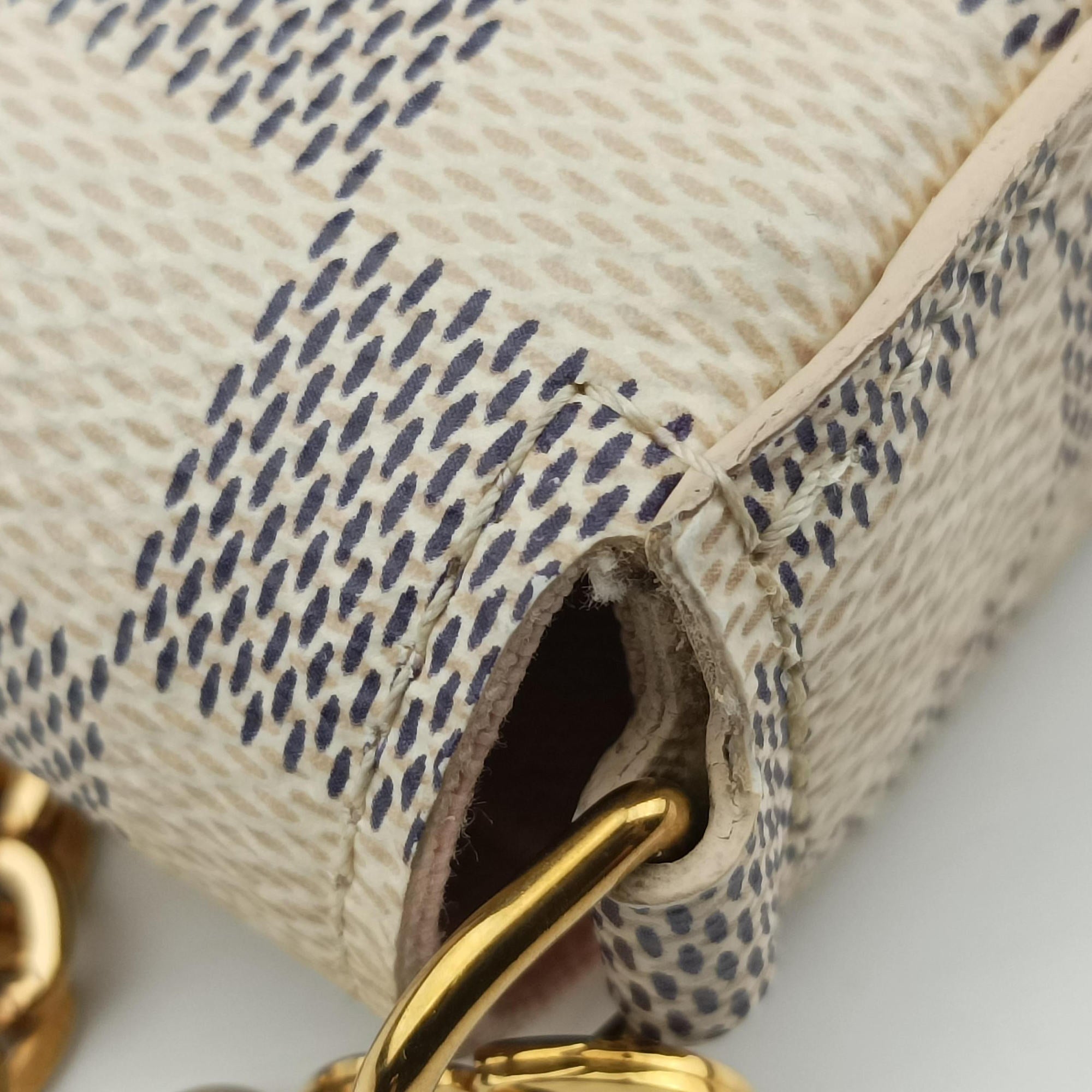 Pre-owned Louis Vuitton Pochette Felicie Azur Damier Canvas N63106 shoulderbag | stylenewstar