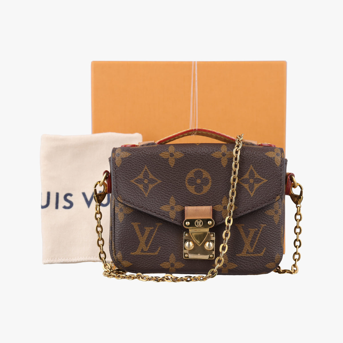 Pre-owned Louis Vuitton Micro Metis Brown Monogram Canvas M81267 shoulderbag | stylenewstar