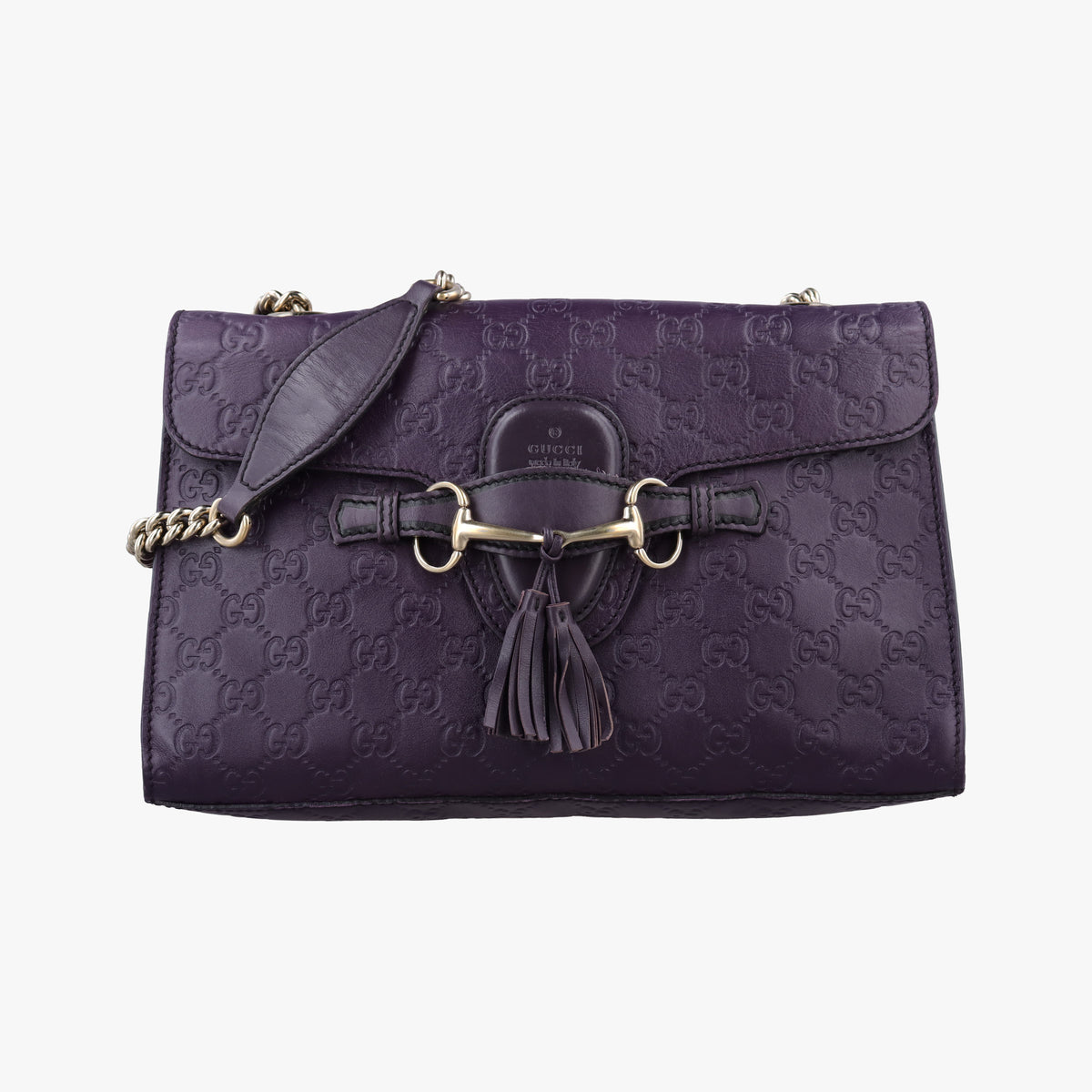 Vintage Gucci Emily Purple Leather 295402 shoulderbag | stylenewstar