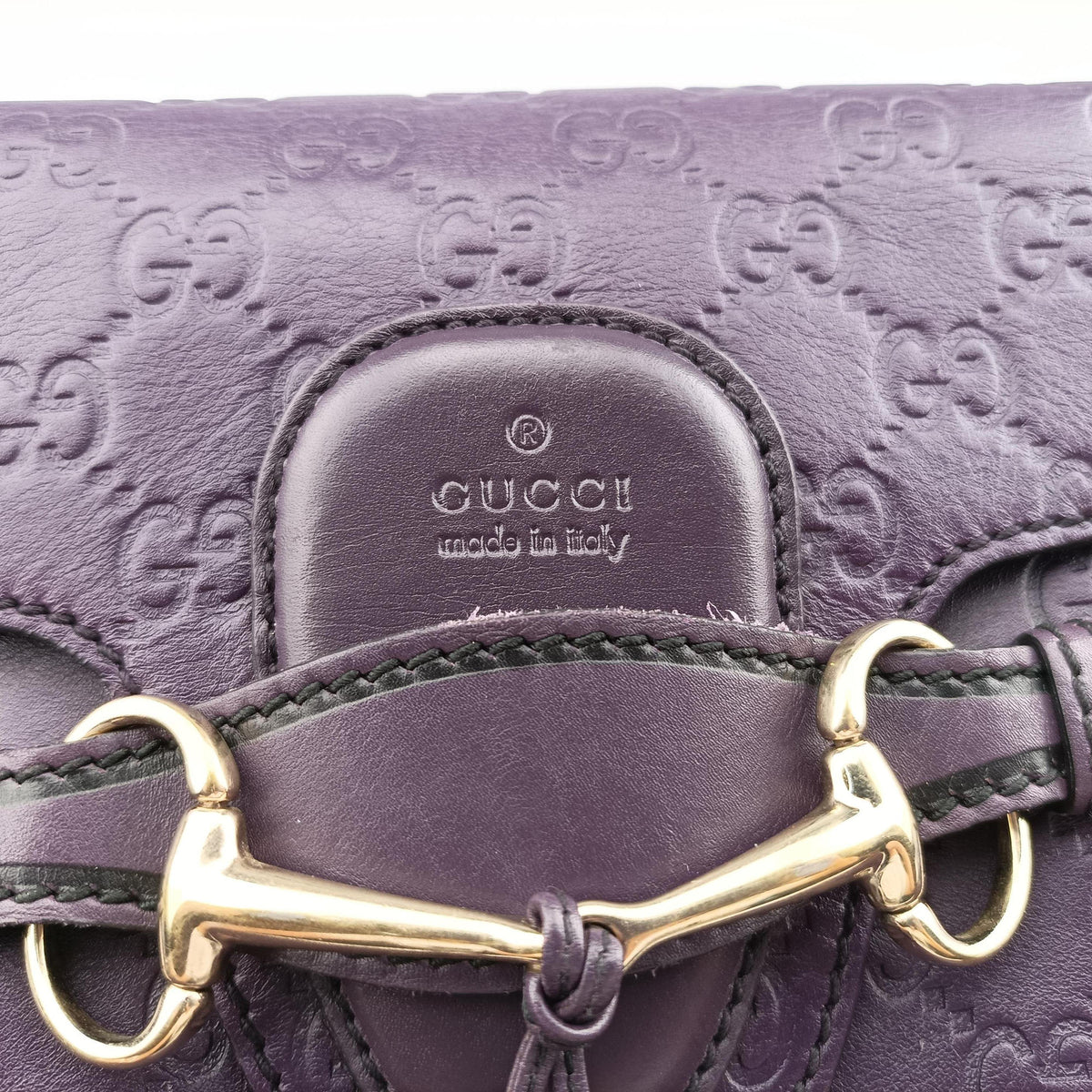 Vintage Gucci Emily Purple Leather 295402 shoulderbag | stylenewstar
