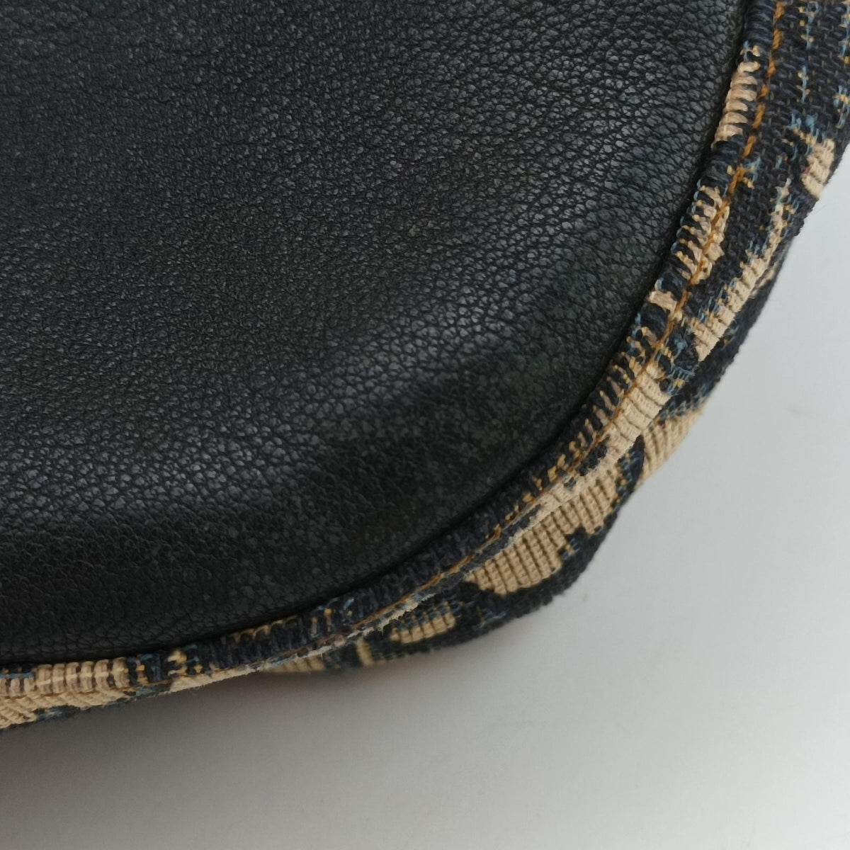 Pre-owned Christian Dior CD Trotter Navy Jacquard  shoulderbag | stylenewstar