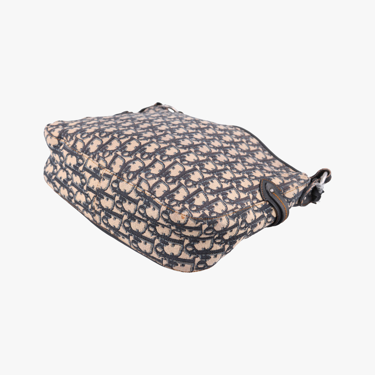 Vintage Christian Dior CD Trotter Navy Jacquard  shoulderbag | stylenewstar