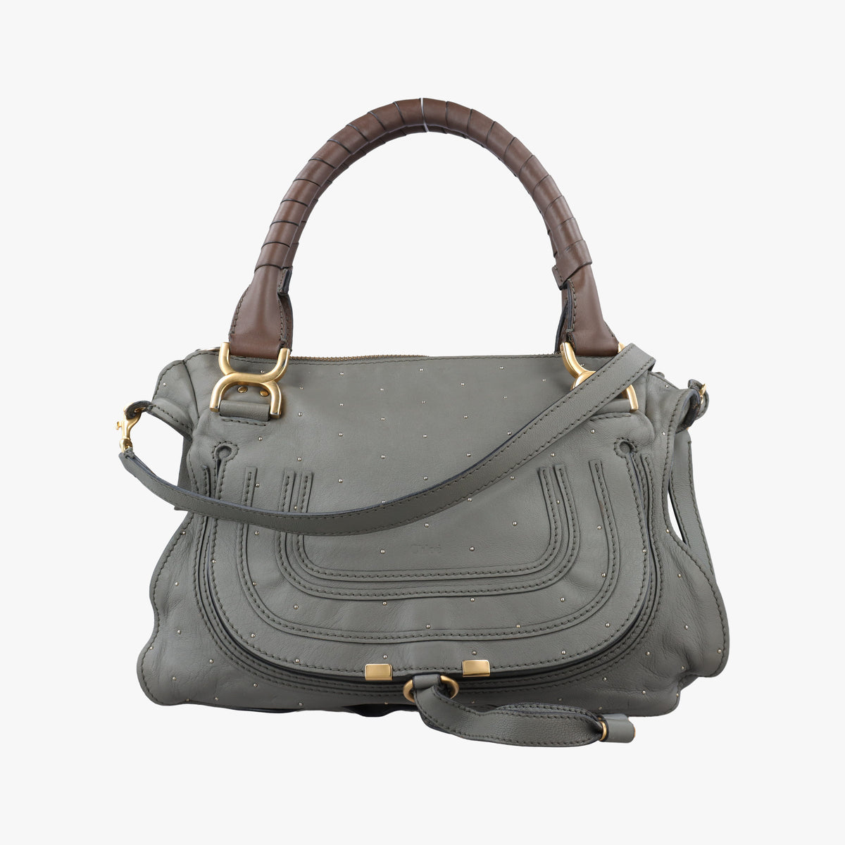 Vintage Chloe Mercy Grey Leather  shoulderbag | stylenewstar