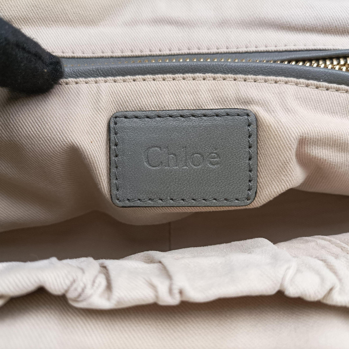 Vintage Chloe Mercy Grey Leather  shoulderbag | stylenewstar