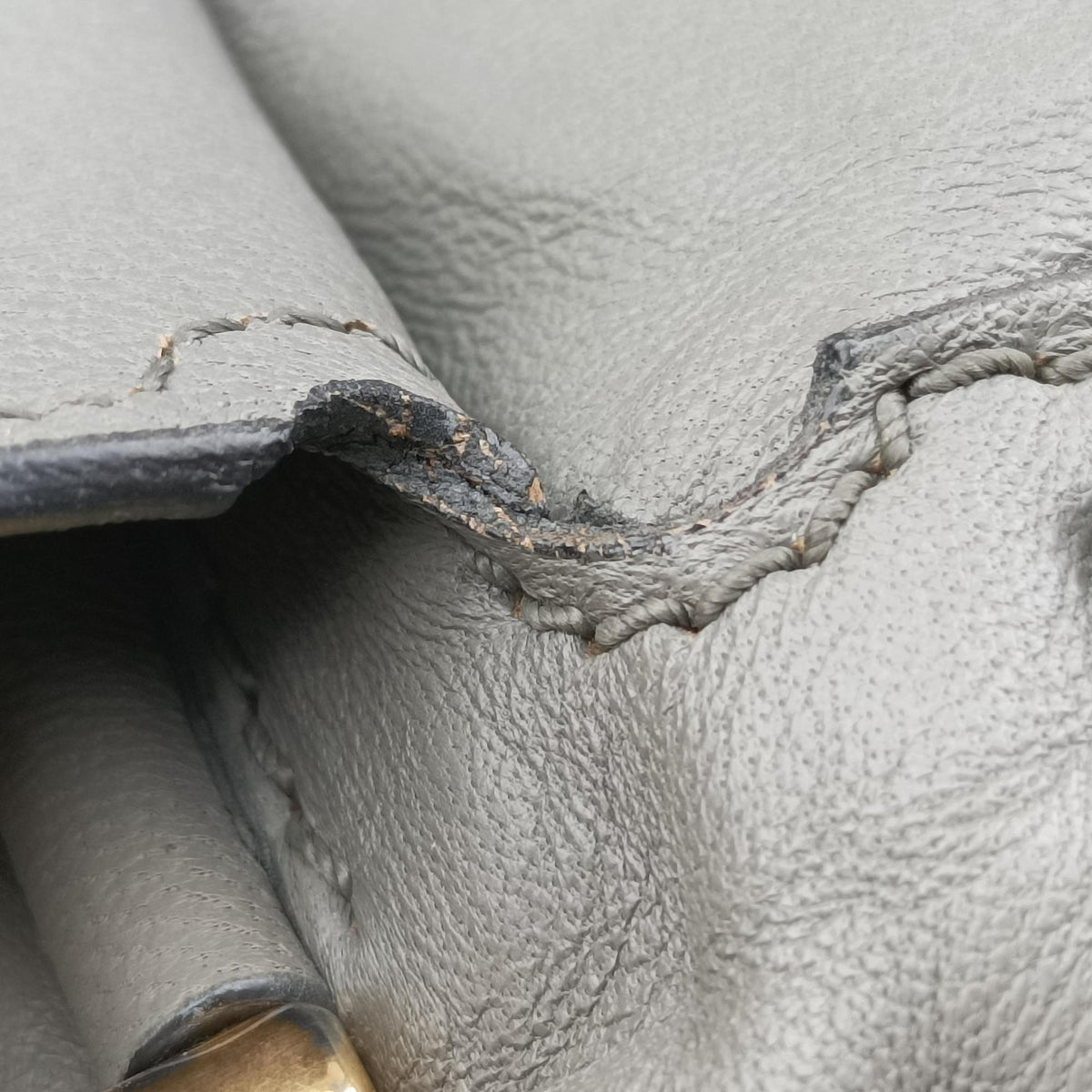 Vintage Chloe Mercy Grey Leather  shoulderbag | stylenewstar
