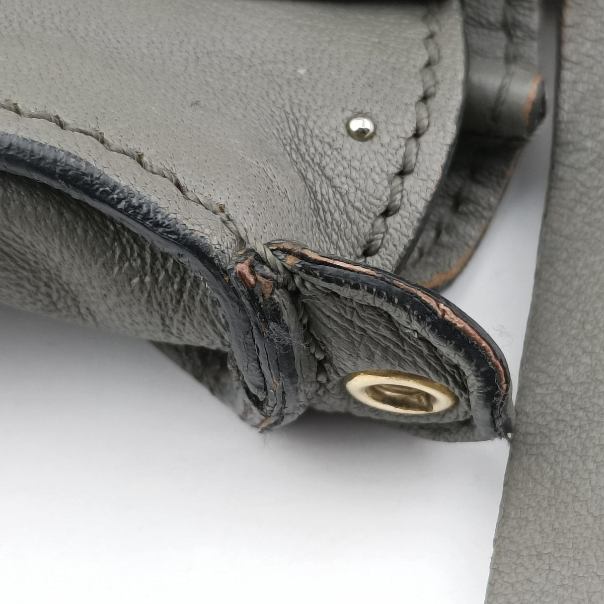 Vintage Chloe Mercy Grey Leather  shoulderbag | stylenewstar