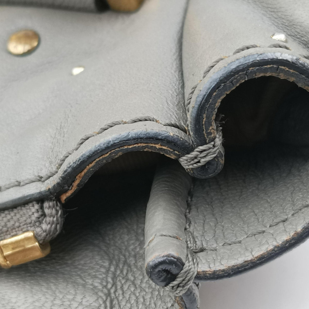 Vintage Chloe Mercy Grey Leather  shoulderbag | stylenewstar
