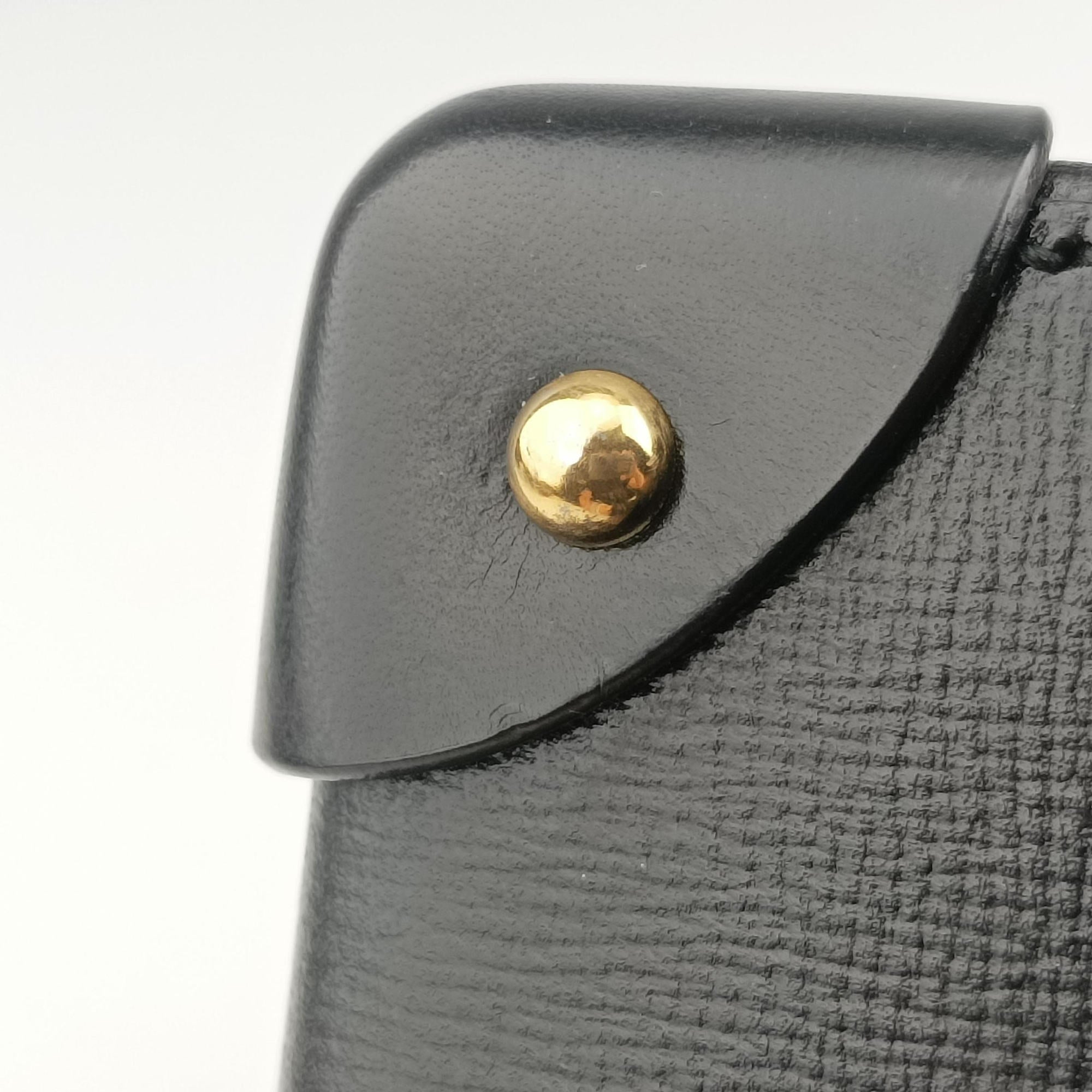 Pre-owned Gucci Padlock Bamboo Black Leather 603221 shoulderbag | stylenewstar