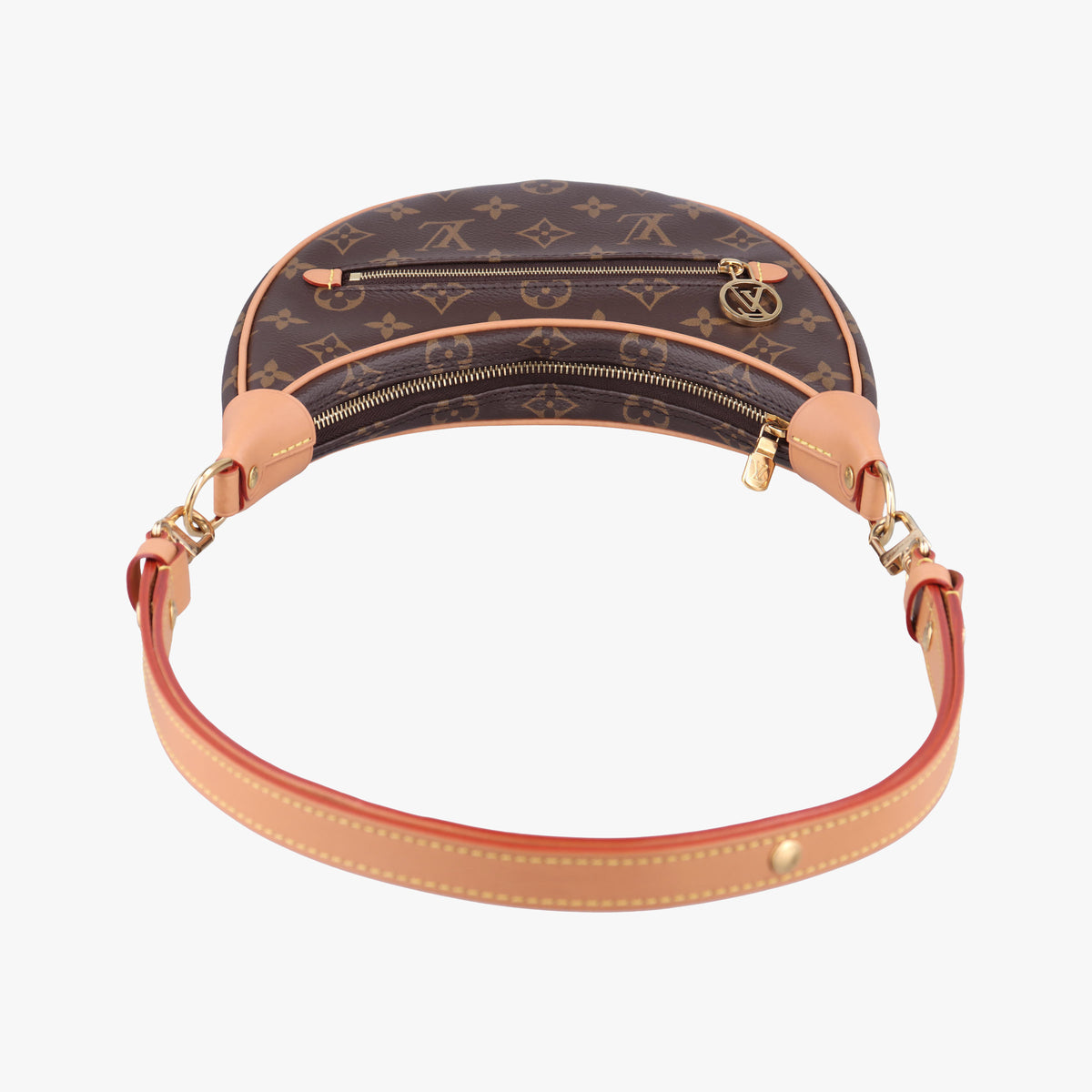 Pre-owned Louis Vuitton LOOP Brown PVC coated canvas M81098 shoulderbag | stylenewstar