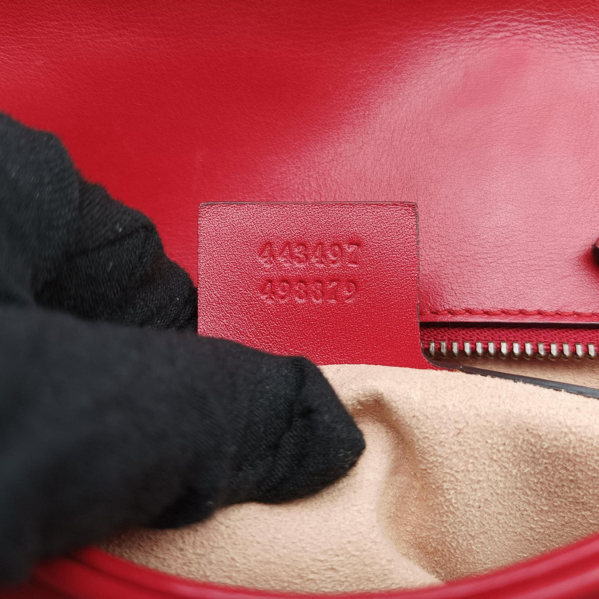 Pre-owned Gucci GG Marmont Red Leather 443497 shoulderbag | stylenewstar