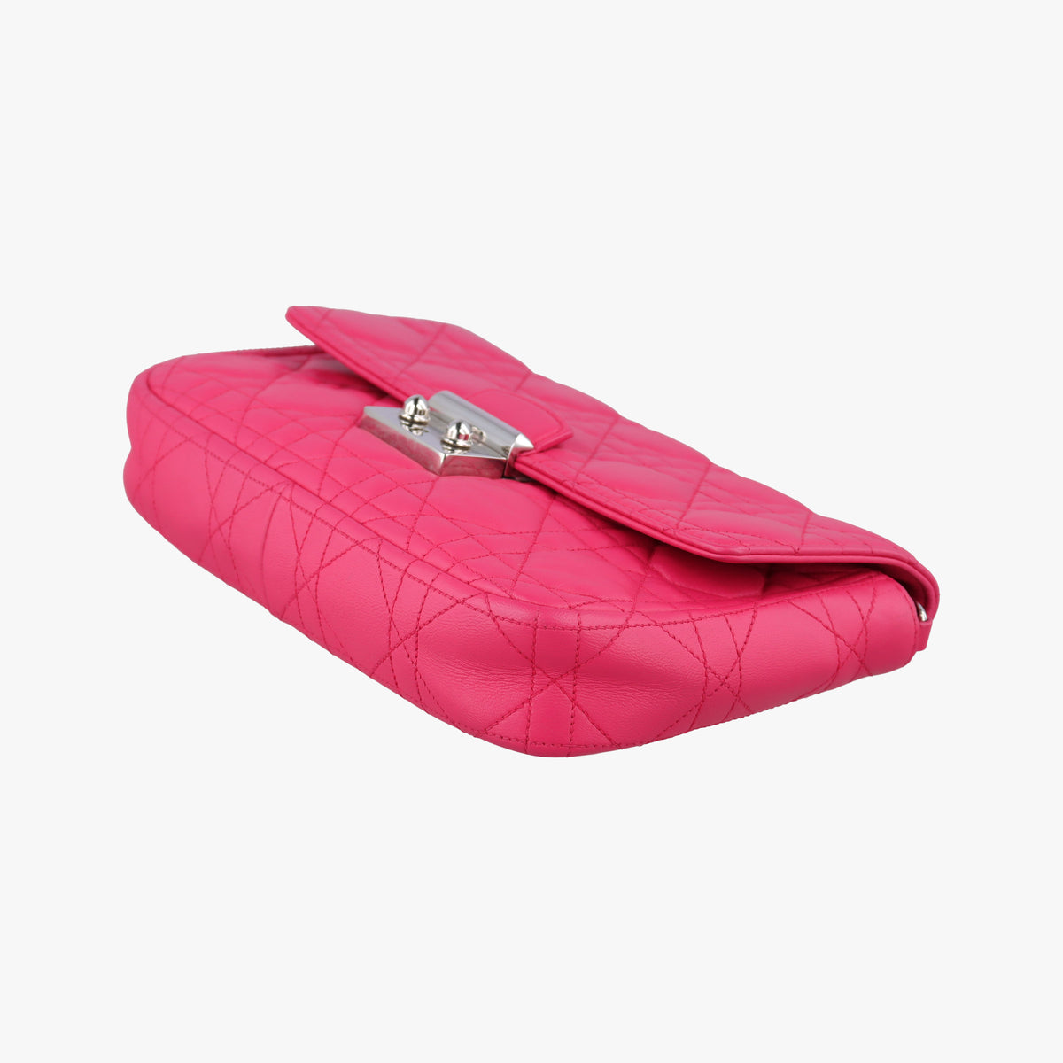 Secondhand Christian Dior Miss Dior CANNAGE New Lock Rose lambskin  shoulderbag | stylenewstar