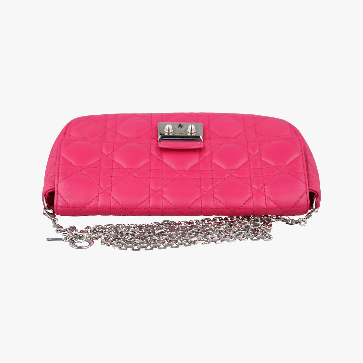 Secondhand Christian Dior Miss Dior CANNAGE New Lock Rose lambskin  shoulderbag | stylenewstar