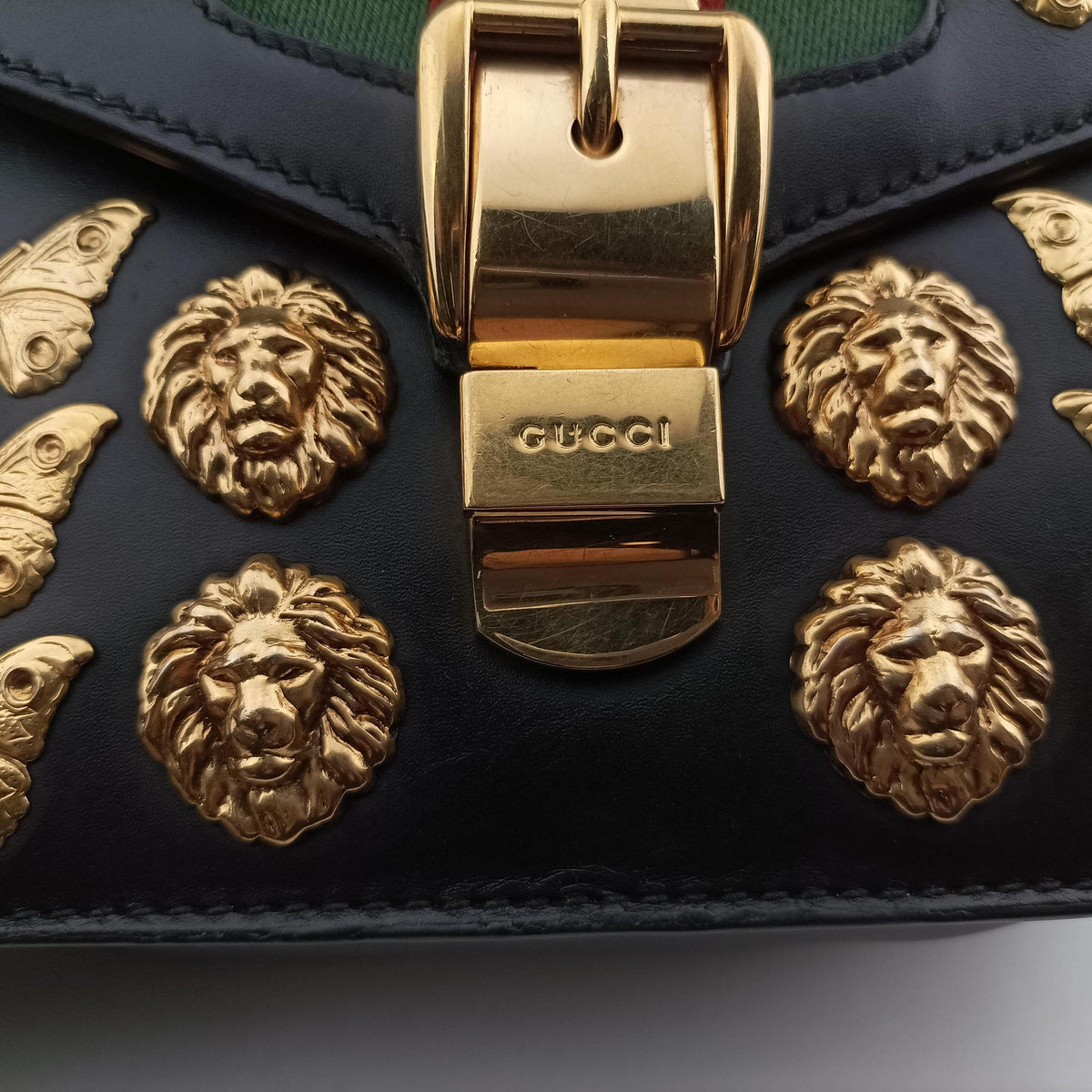Pre-owned Gucci Sylvie Black Leather 470270 shoulderbag | stylenewstar
