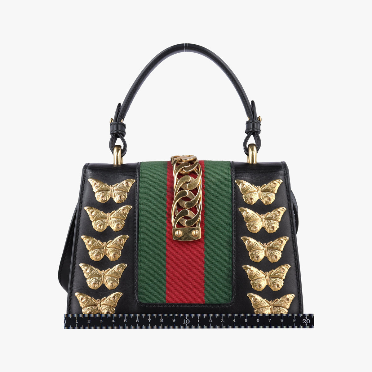 Pre-owned Gucci Sylvie Black Leather 470270 shoulderbag | stylenewstar