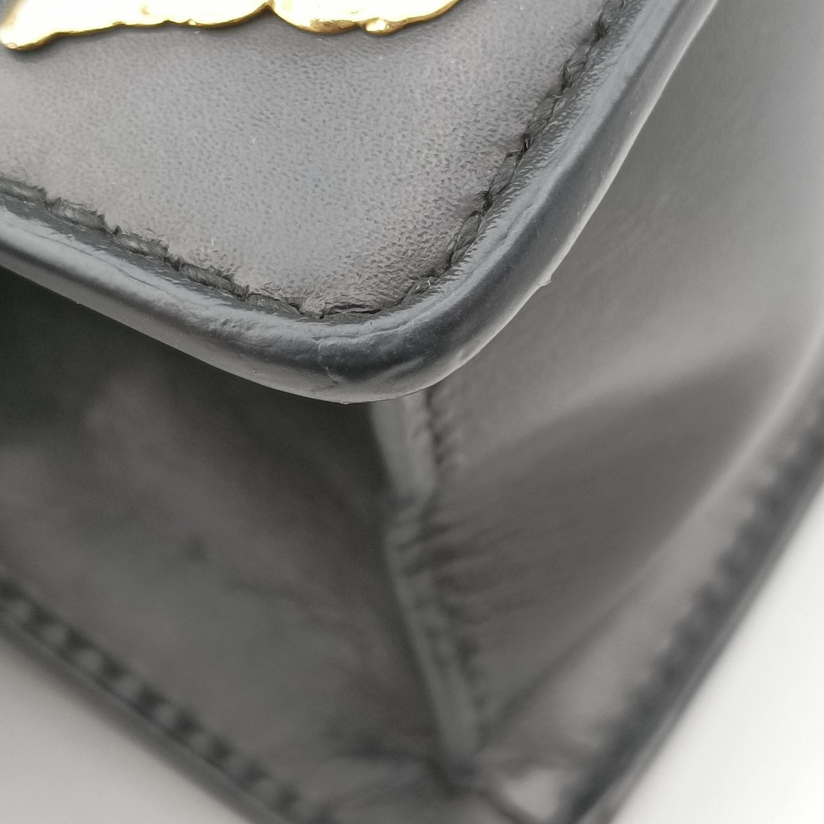 Pre-owned Gucci Sylvie Black Leather 470270 shoulderbag | stylenewstar