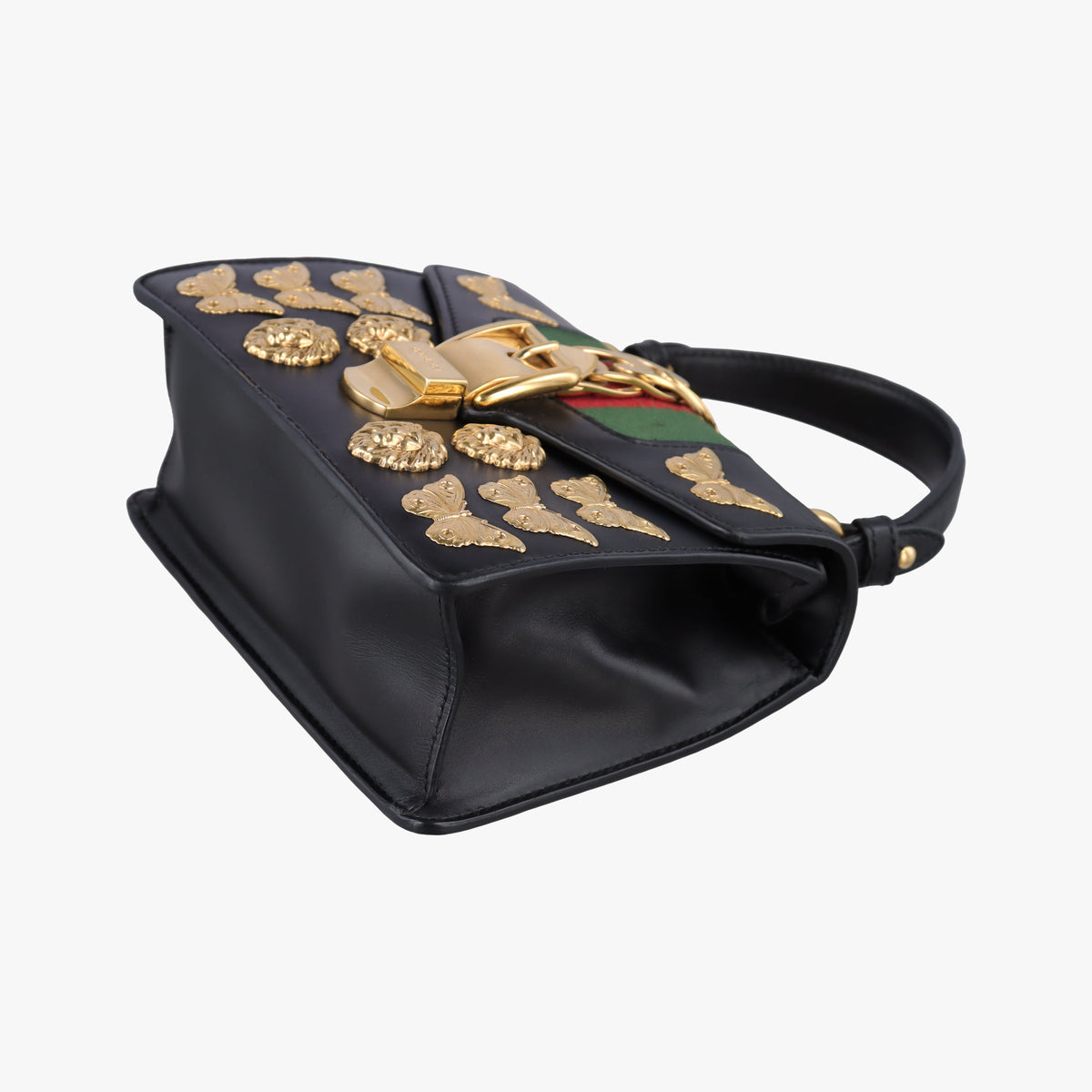 Pre-owned Gucci Sylvie Black Leather 470270 shoulderbag | stylenewstar