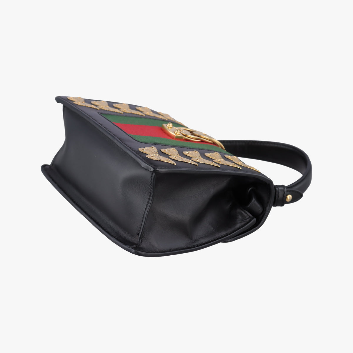 Pre-owned Gucci Sylvie Black Leather 470270 shoulderbag | stylenewstar