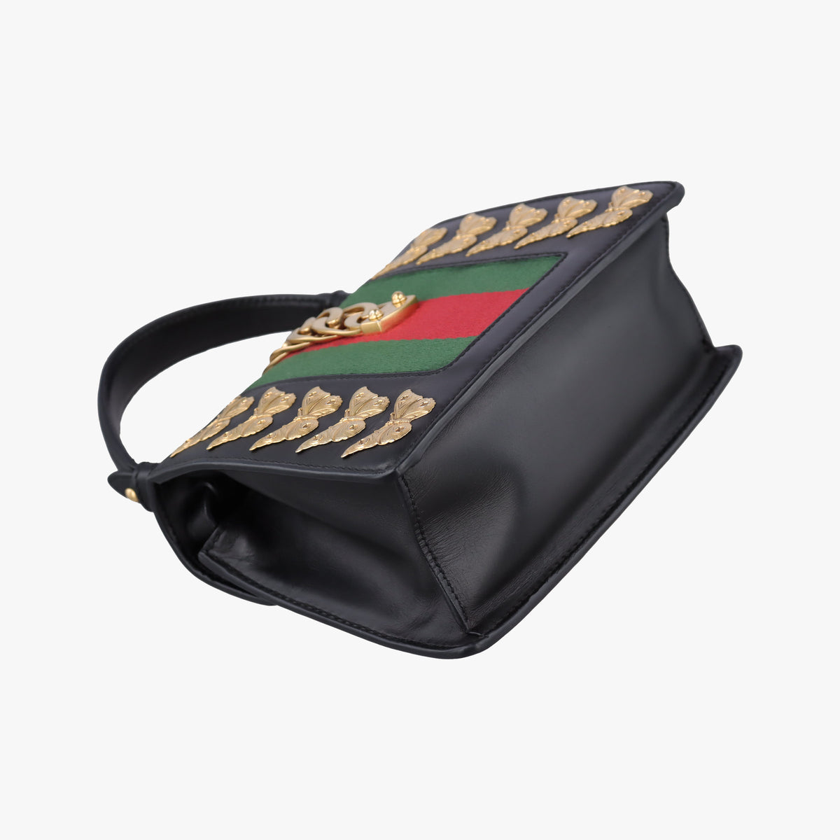 Pre-owned Gucci Sylvie Black Leather 470270 shoulderbag | stylenewstar