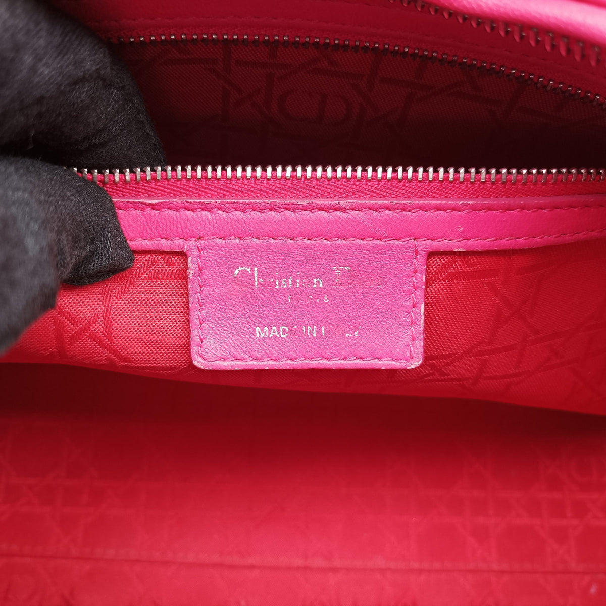Pre-owned Christian Dior Lady Dior Rose lambskin  handbag | stylenewstar