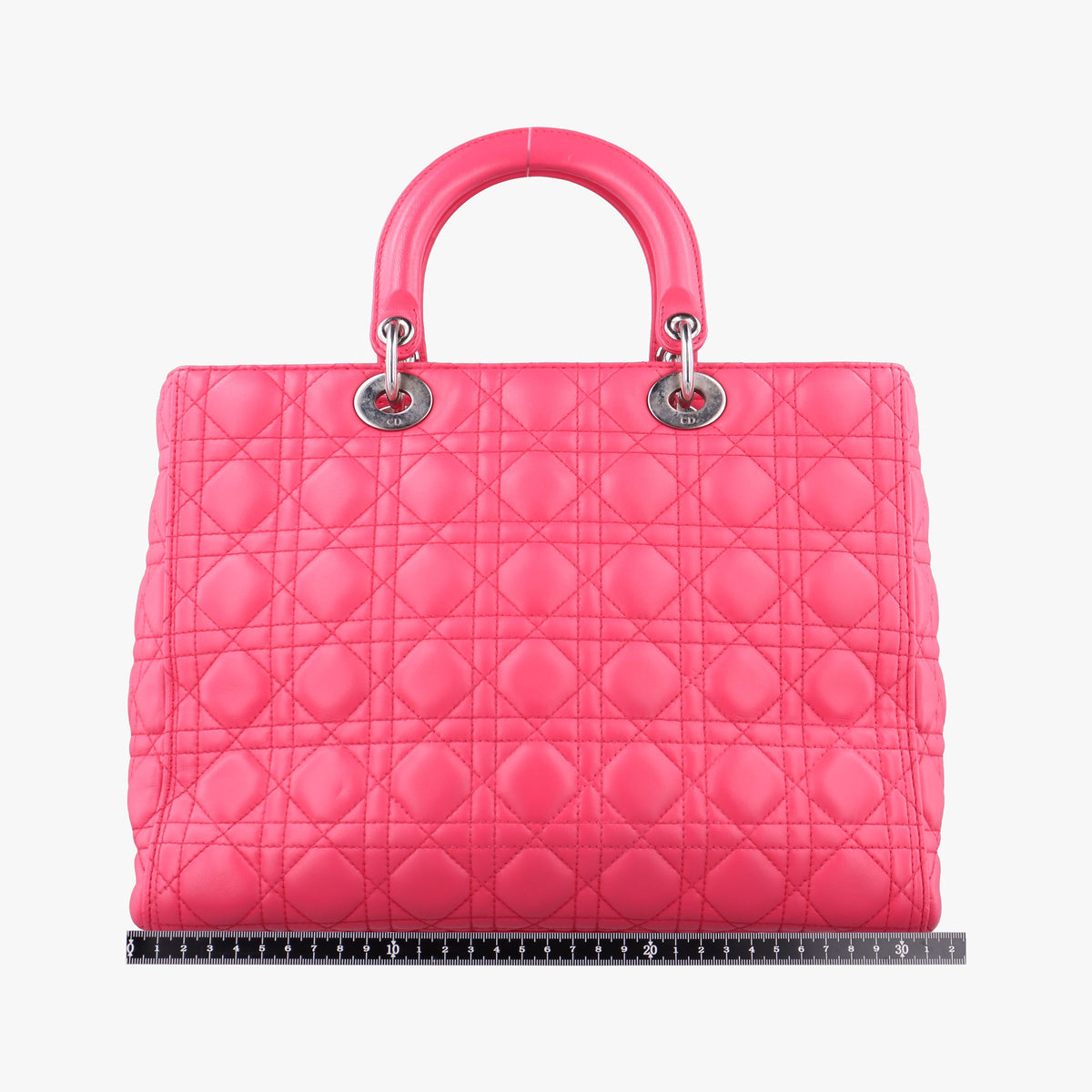 Pre-owned Christian Dior Lady Dior Rose lambskin  handbag | stylenewstar