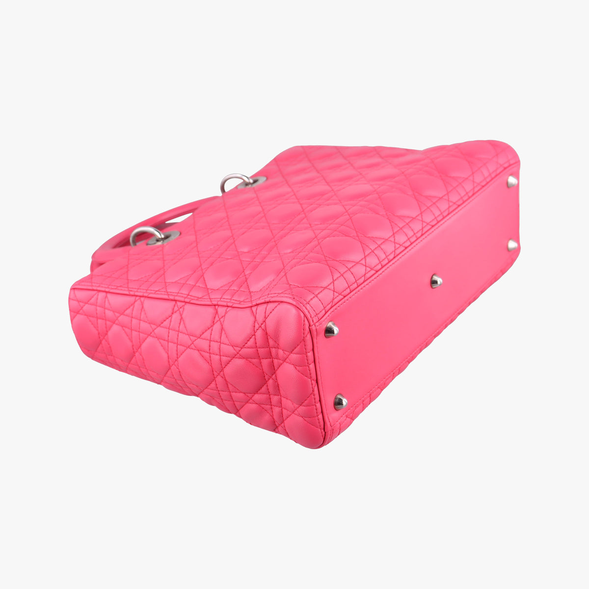 Pre-owned Christian Dior Lady Dior Rose lambskin  handbag | stylenewstar