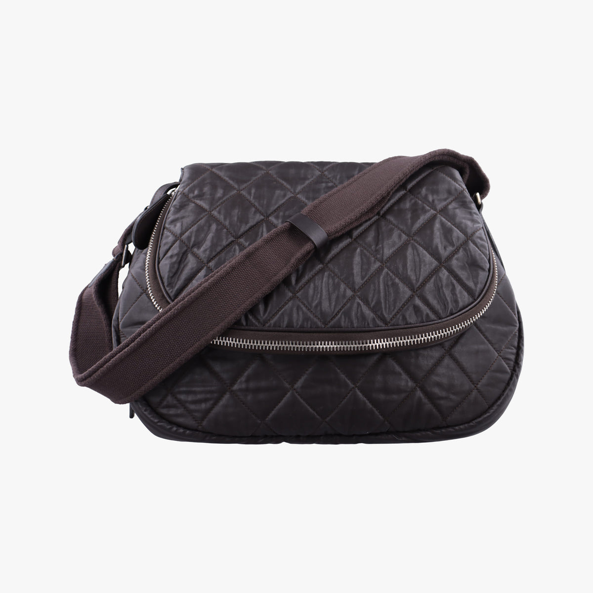 Pre-owned Chanel Coco Cocoon Brown Nylon A66507 shoulderbag | stylenewstar