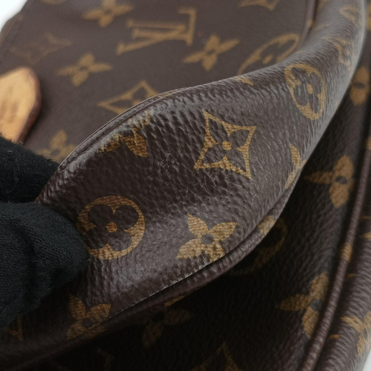 Secondhand Louis Vuitton Multi Pochette Accessoir brown×khaki Monogram Canvas M44813 shoulderbag | stylenewstar