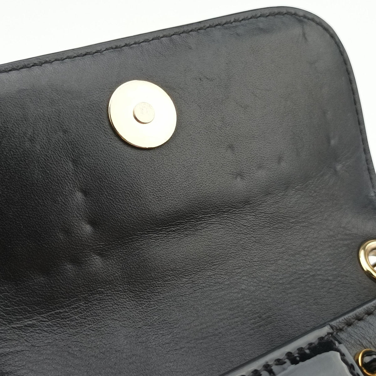 Pre-owned Christian Louboutin Sweet Charity Scarabe Spike Black Leather  shoulderbag | stylenewstar
