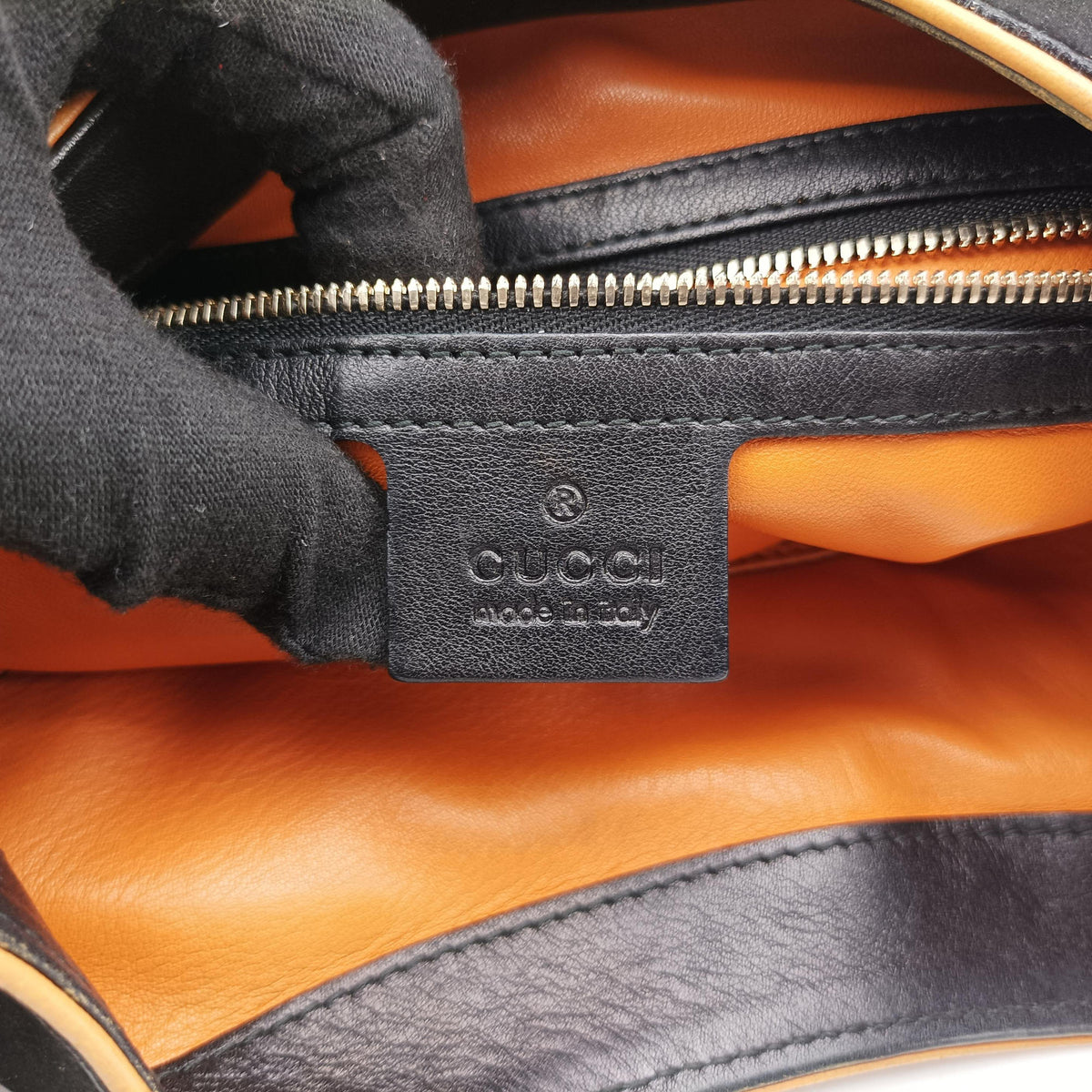Vintage Gucci Jackie Flora Hobo Black Suede 277520 shoulderbag | stylenewstar
