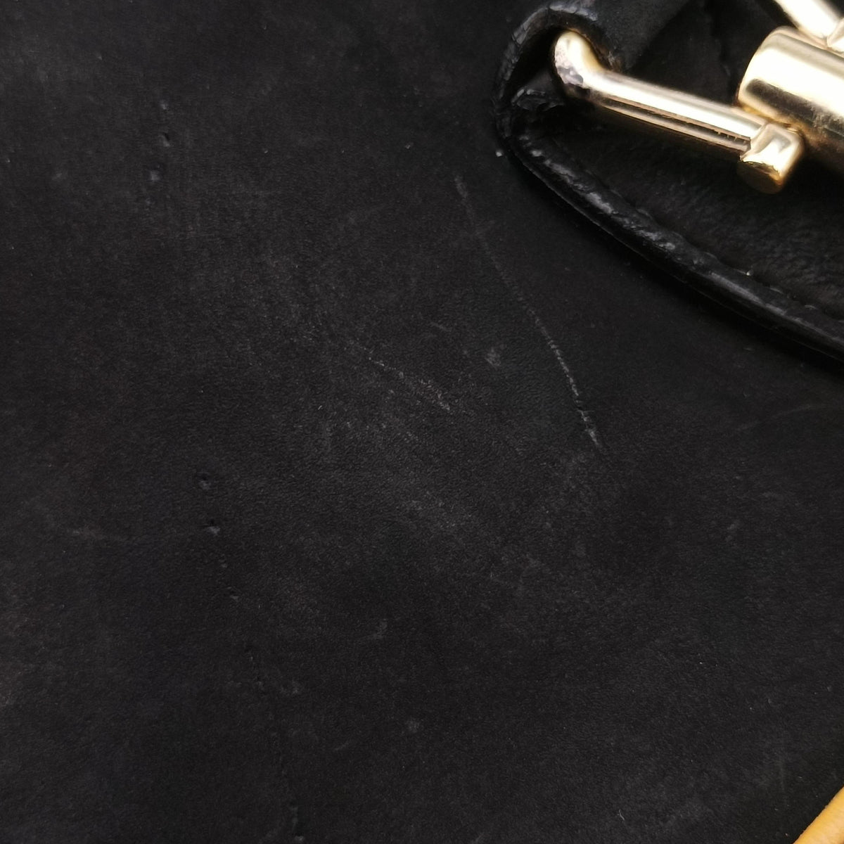 Vintage Gucci Jackie Flora Hobo Black Suede 277520 shoulderbag | stylenewstar