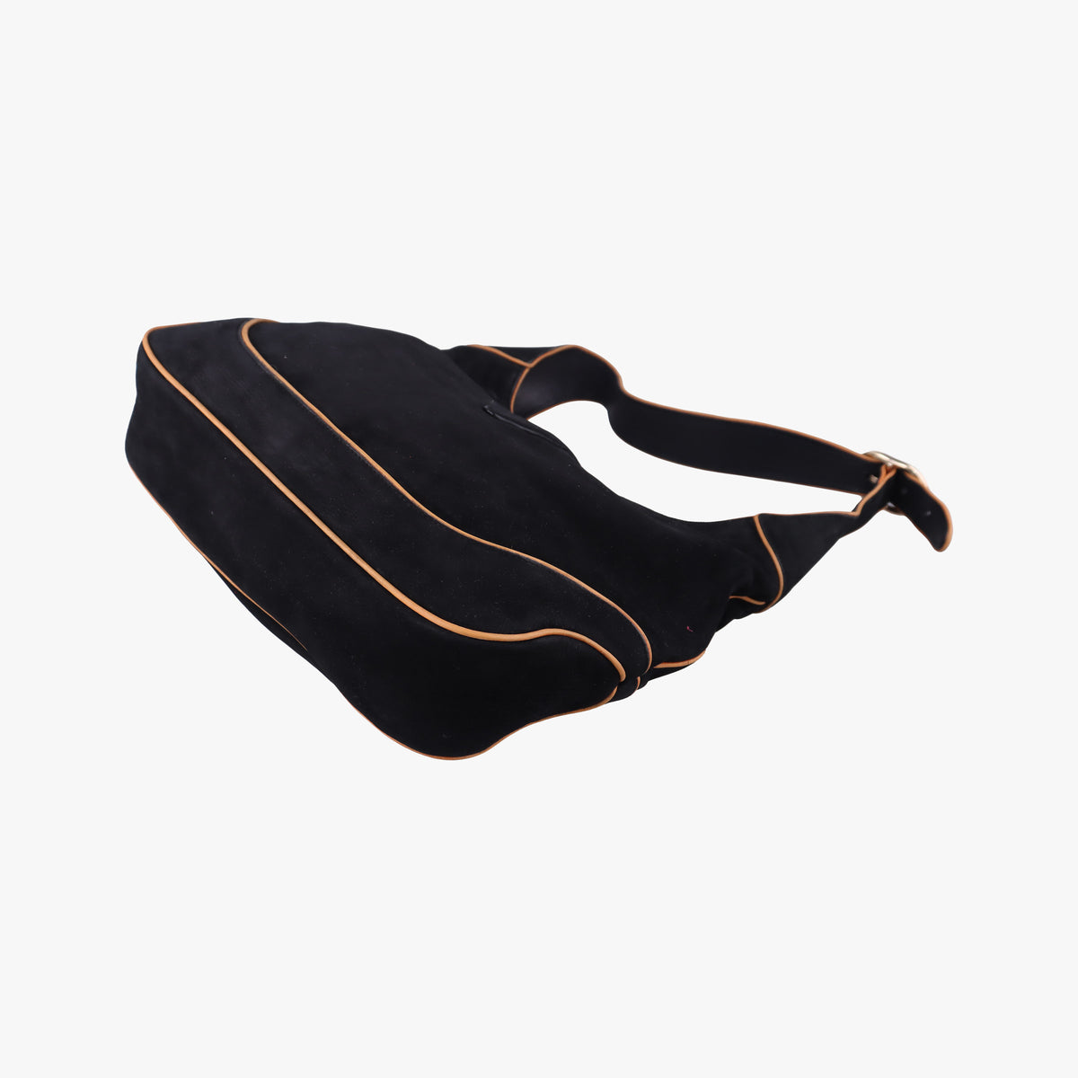 Vintage Gucci Jackie Flora Hobo Black Suede 277520 shoulderbag | stylenewstar
