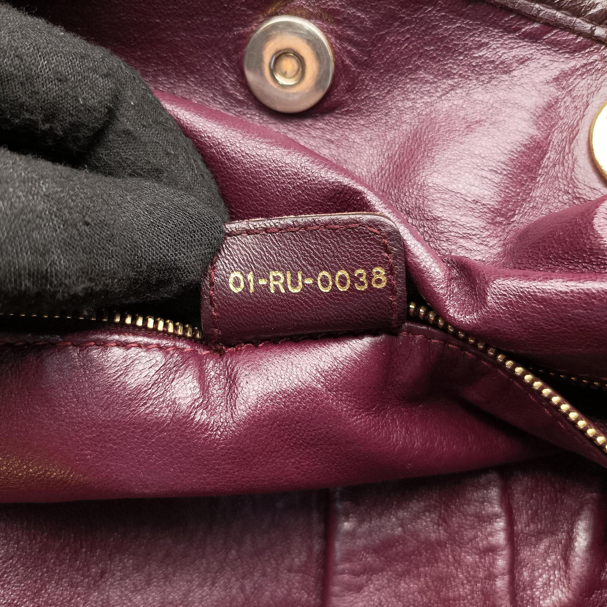 Pre-owned Christian Dior Soft Lady Dior Intrecciato Tote Burgundy lambskin  handbag | stylenewstar