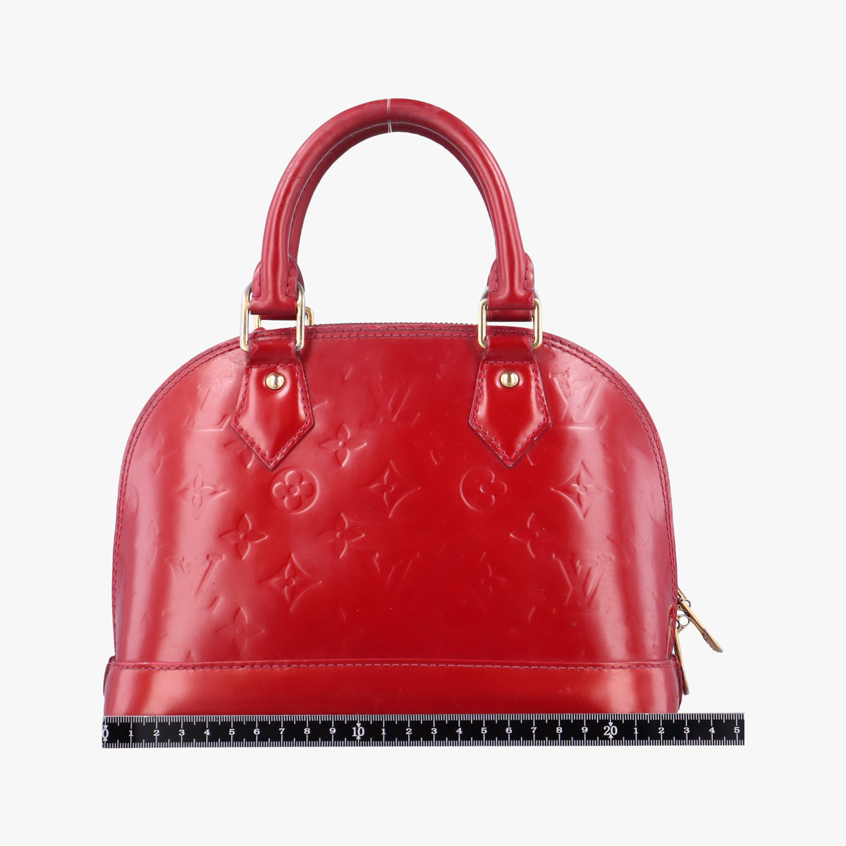 Secondhand Louis Vuitton Alma BB CERISE Vernis M90174 handbag | stylenewstar