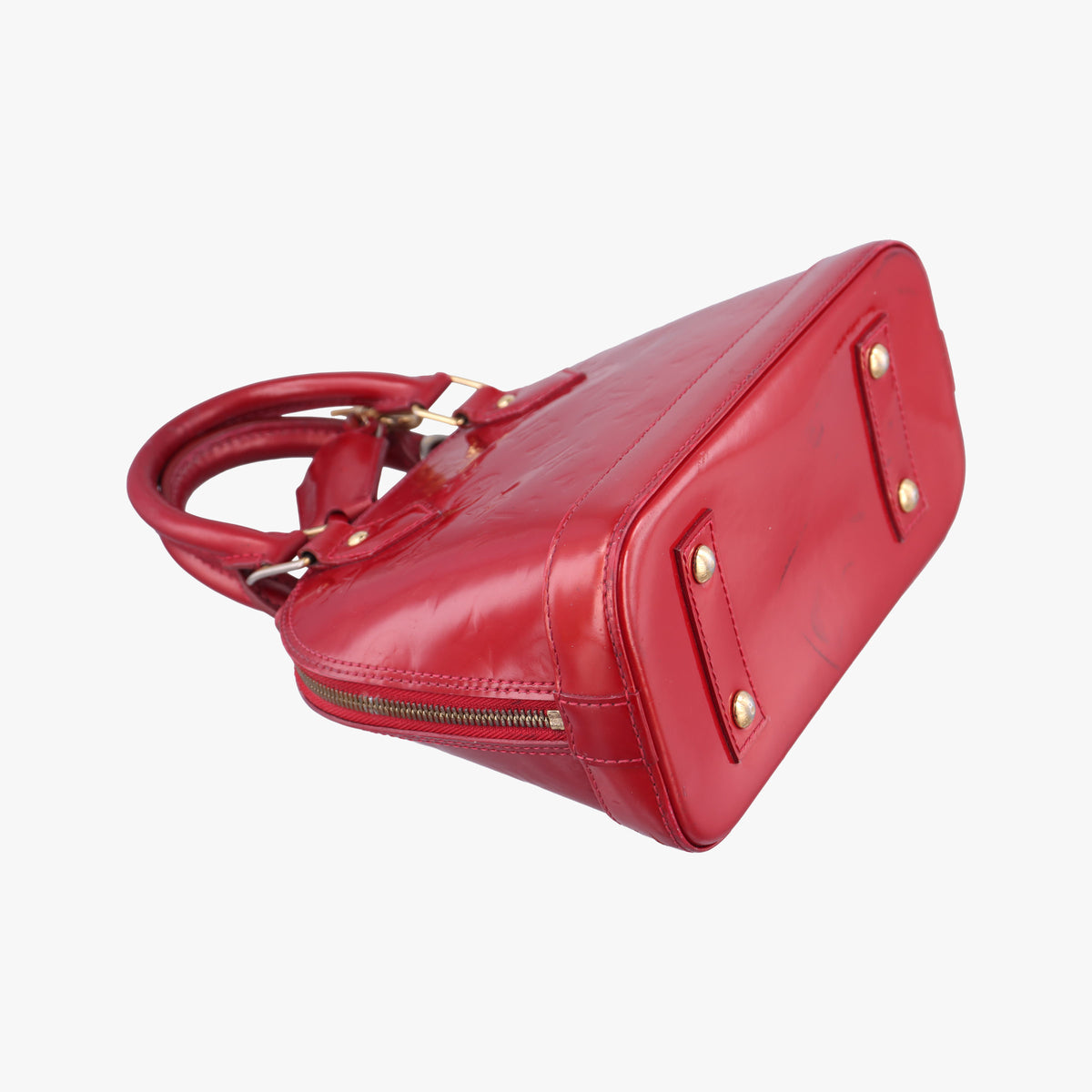 Secondhand Louis Vuitton Alma BB CERISE Vernis M90174 handbag | stylenewstar