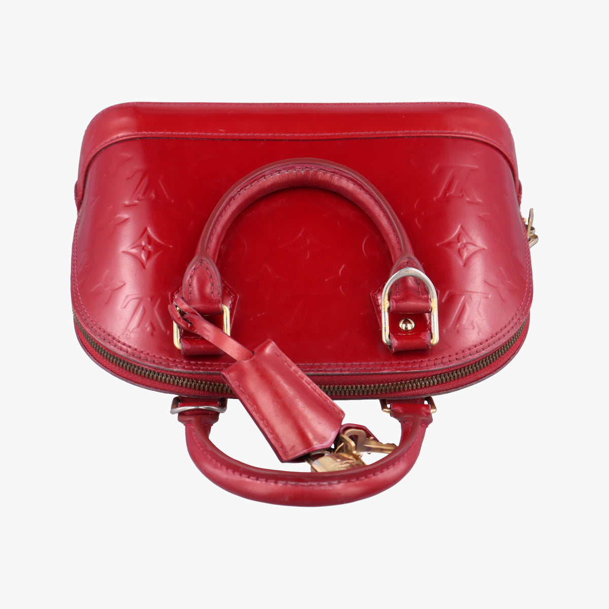 Secondhand Louis Vuitton Alma BB CERISE Vernis M90174 handbag | stylenewstar