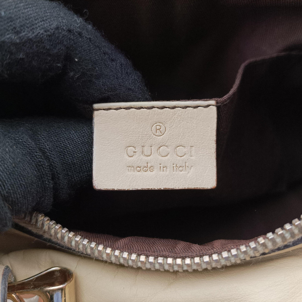 Vintage Gucci Hysteria Boston White Leather 181485 handbag | stylenewstar